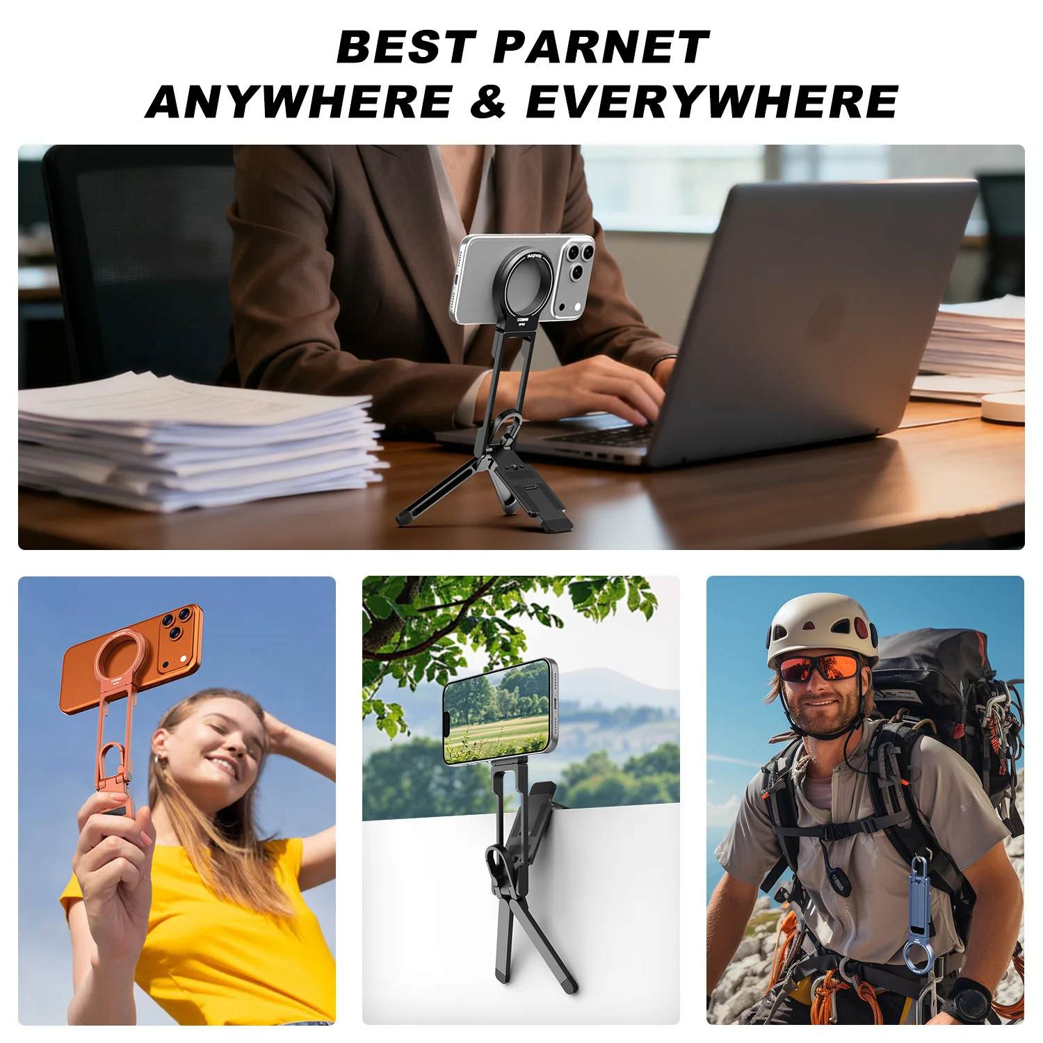 COMAN DP58 Magnetic Phone Tripod Multi Angle Arca Swiss Quick Install - Image 26