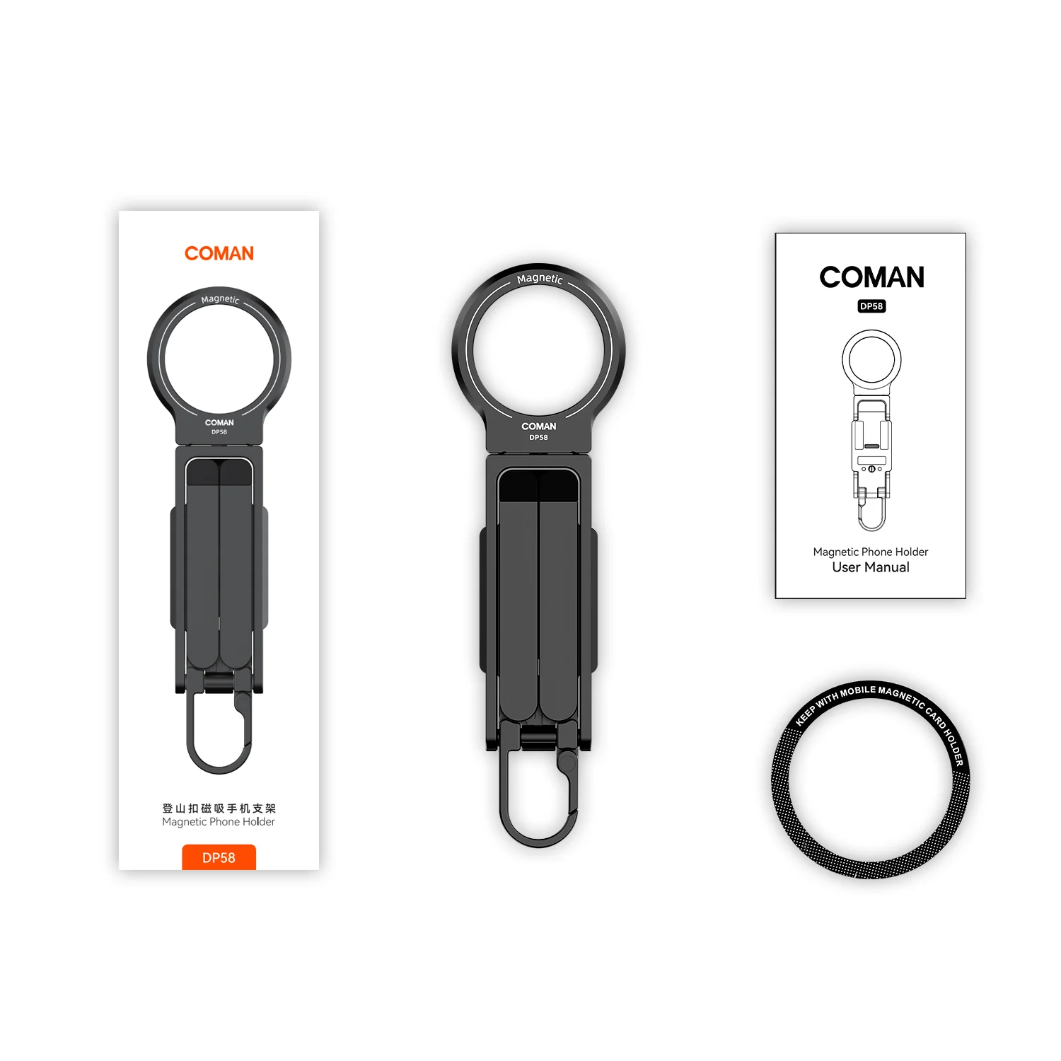 COMAN DP58 Magnetic Phone Tripod Multi Angle Arca Swiss Quick Install - Image 6