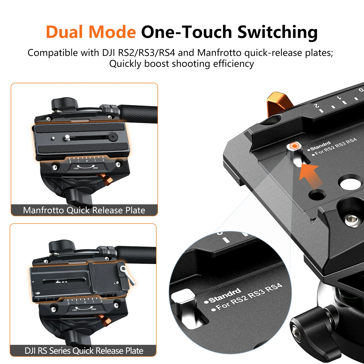 COMAN DX327CQ6 Carbon Fiber Video Monopod with Q6 Fluid Head | DJI RS & Manfrotto Compatible - Image 7