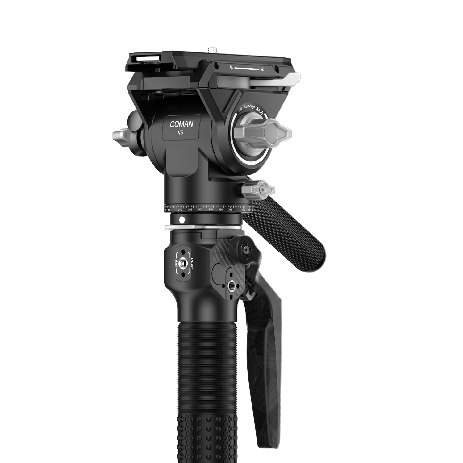 COMAN M1 & M1V5 Portable Lightweight Carbon Fiber Monopod Stable Support 44.1 lbs - Image 12