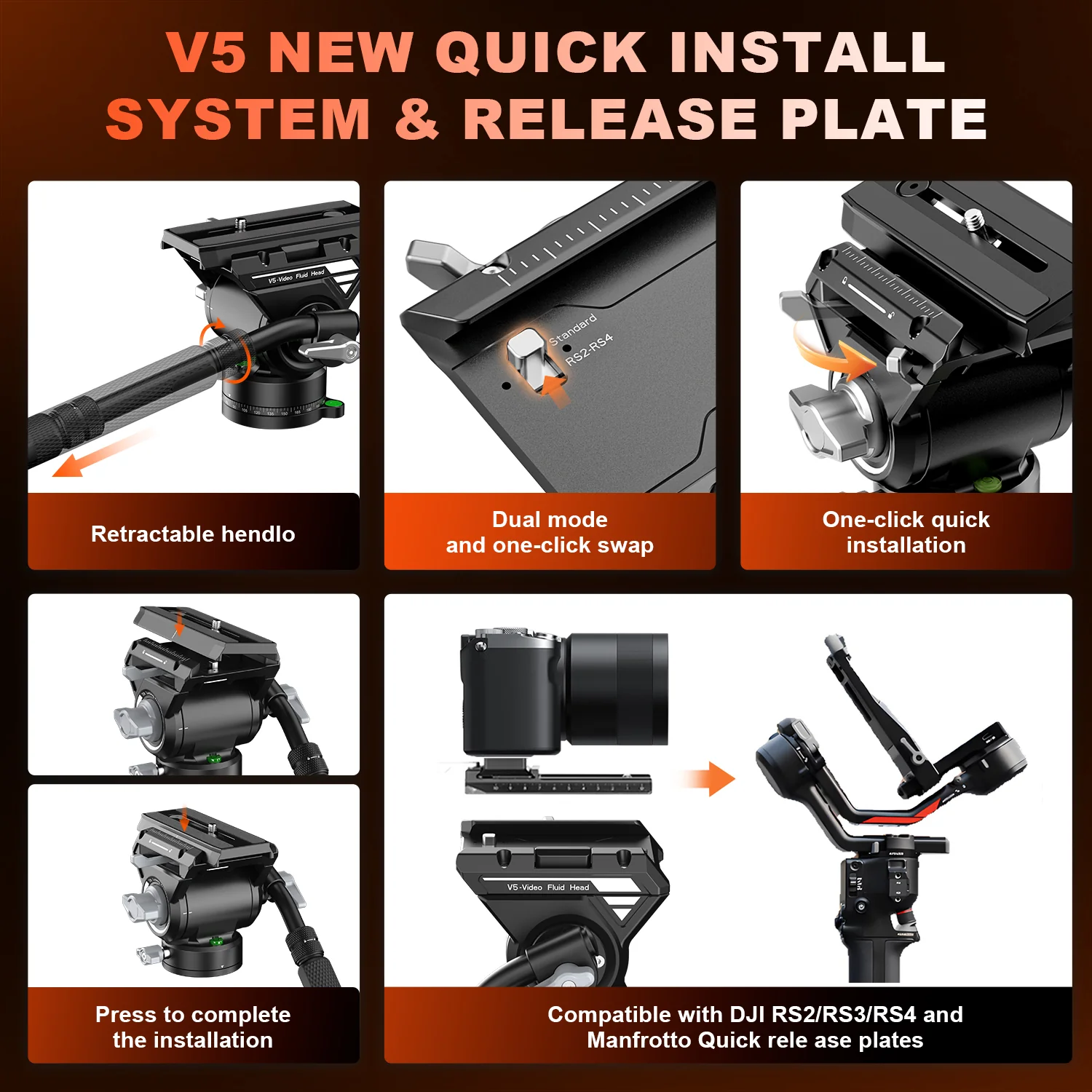 COMAN M1 & M1V5 Portable Lightweight Carbon Fiber Monopod Stable Support 44.1 lbs - Image 14