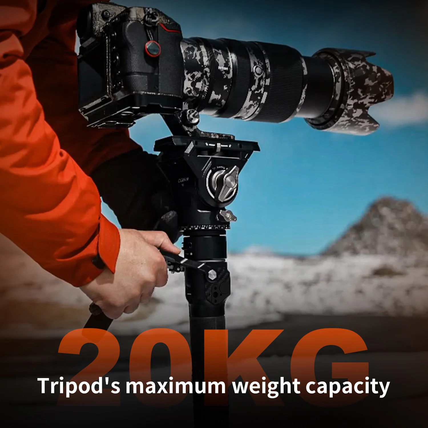 COMAN M1 & M1V5 Portable Lightweight Carbon Fiber Monopod Stable Support 44.1 lbs - Image 15