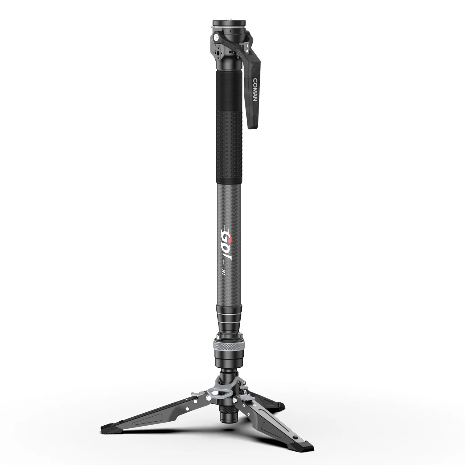 COMAN M1 & M1V5 Portable Lightweight Carbon Fiber Monopod Stable Support 44.1 lbs - Image 3