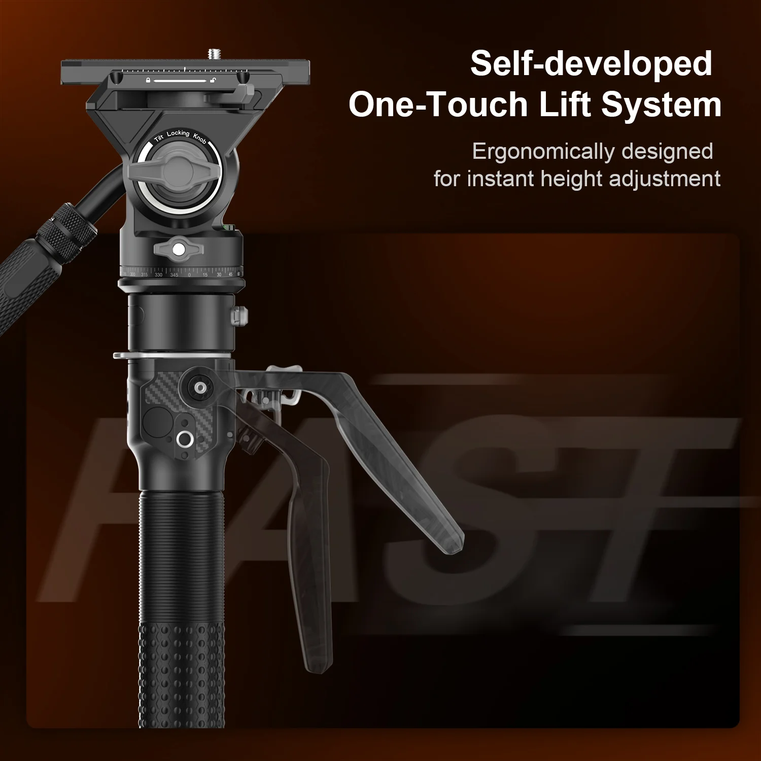 COMAN M1 Pro V5 Carbon Fiber Monopod One Click Quick Release 69in for Photo Video - Image 16