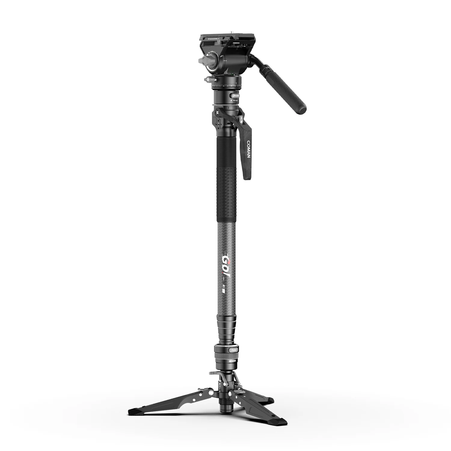 COMAN M1 Pro V5 Carbon Fiber Monopod One Click Quick Release 69in for Photo Video - Image 3