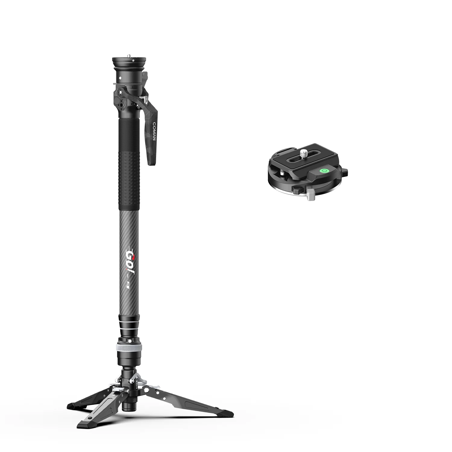 COMAN M1S Upgraded Lightweight Carbon Fiber Camera Monopod with Arca Quick Release System - Image 15