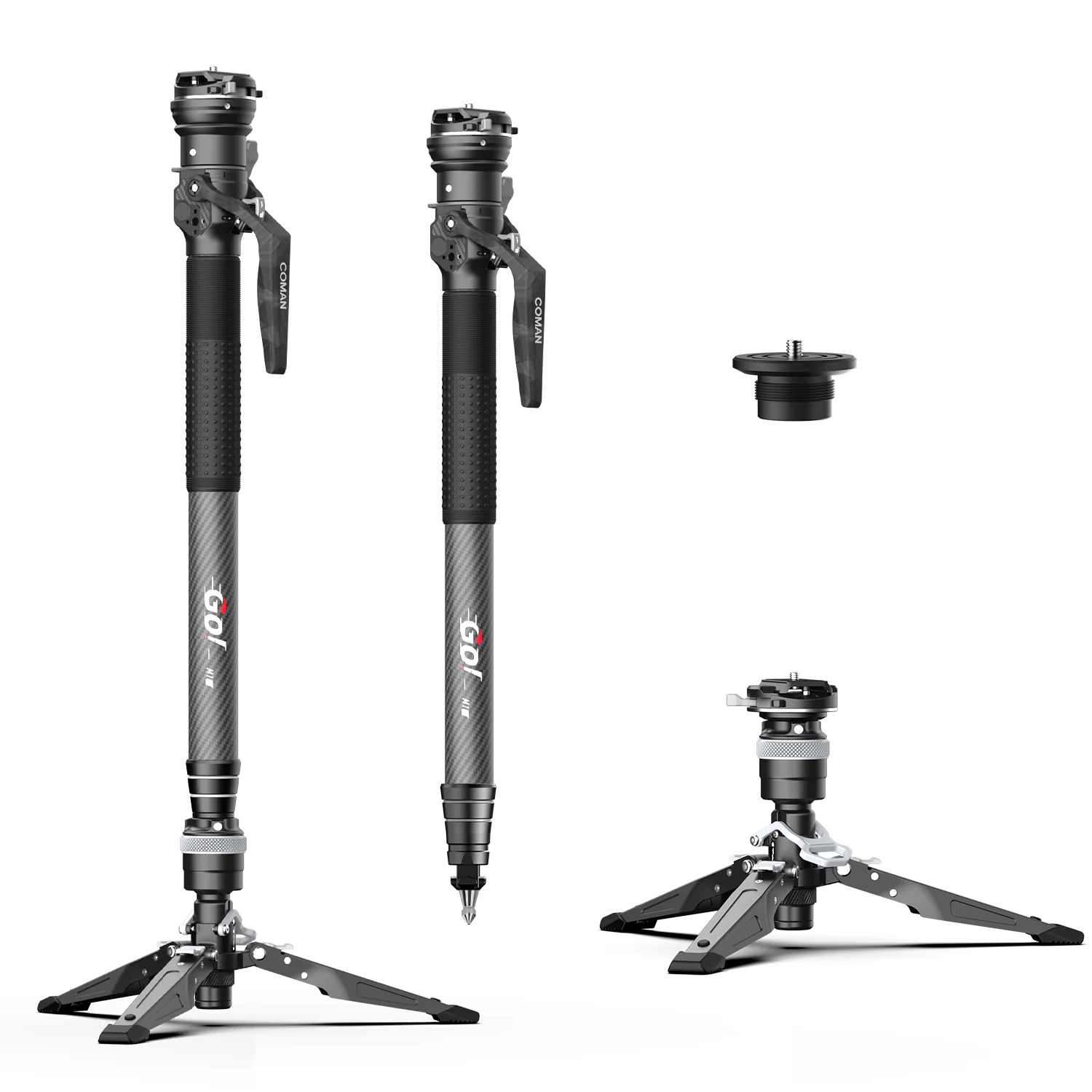 COMAN M1S Upgraded Lightweight Carbon Fiber Camera Monopod with Arca Quick Release System - Image 7