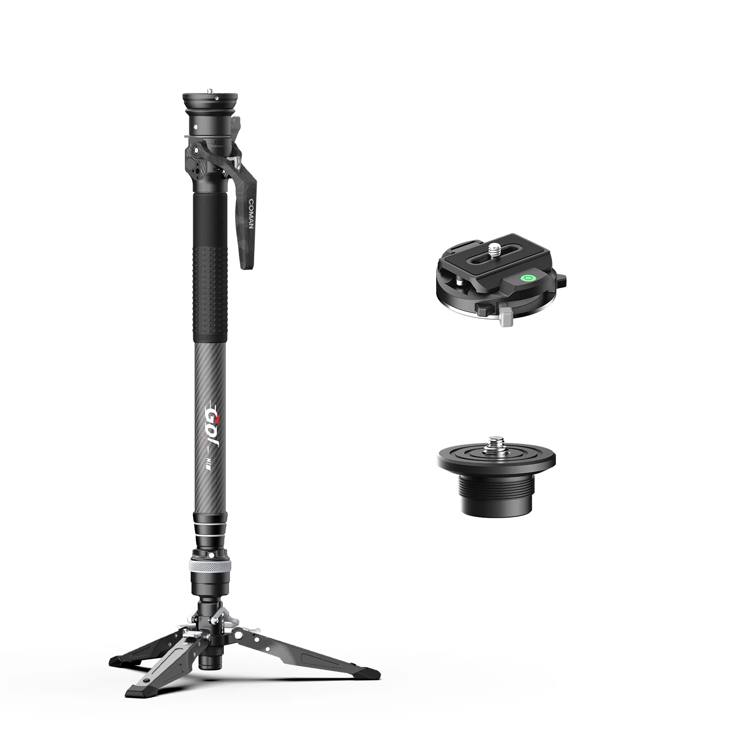 COMAN M1S Upgraded Lightweight Carbon Fiber Camera Monopod with Arca Quick Release System - Image 9
