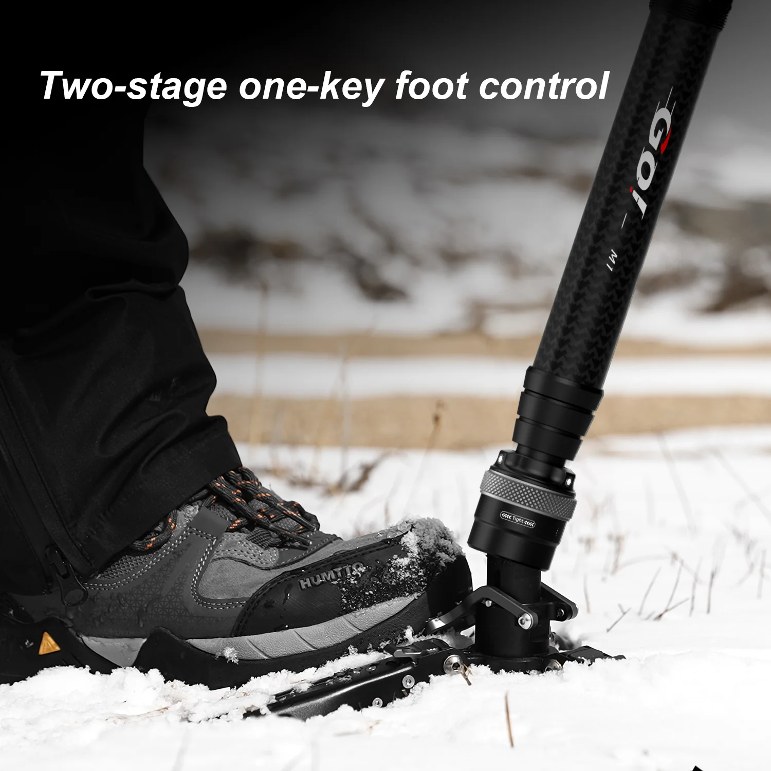 COMAN M1V5 Carbon Fiber Monopod with V5 Head, 67" Height, 22 lbs Load - Image 14