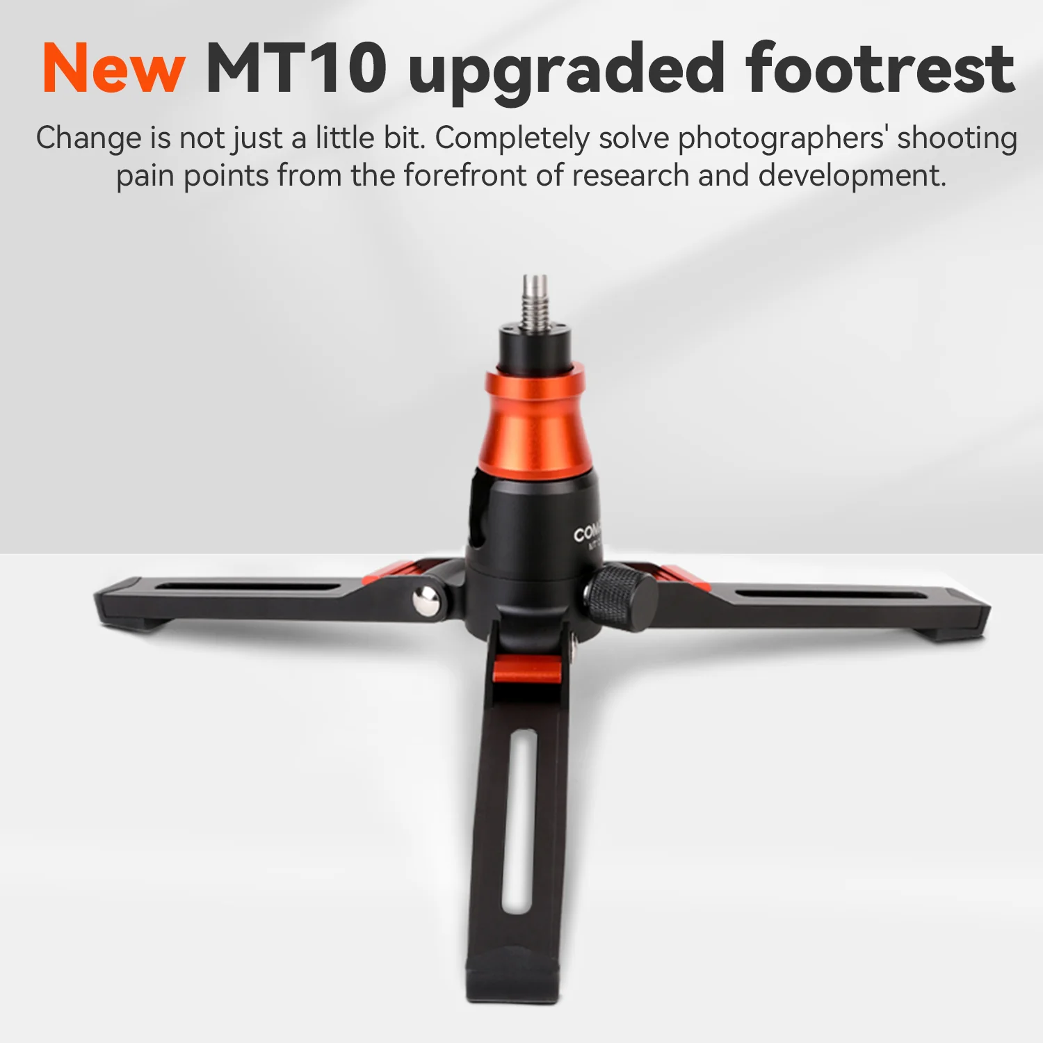 COMAN MT10 Tripod Base for Monopod DK327AQ6– 155mm Extendable, 6kg Load, Quick Lock - Image 8