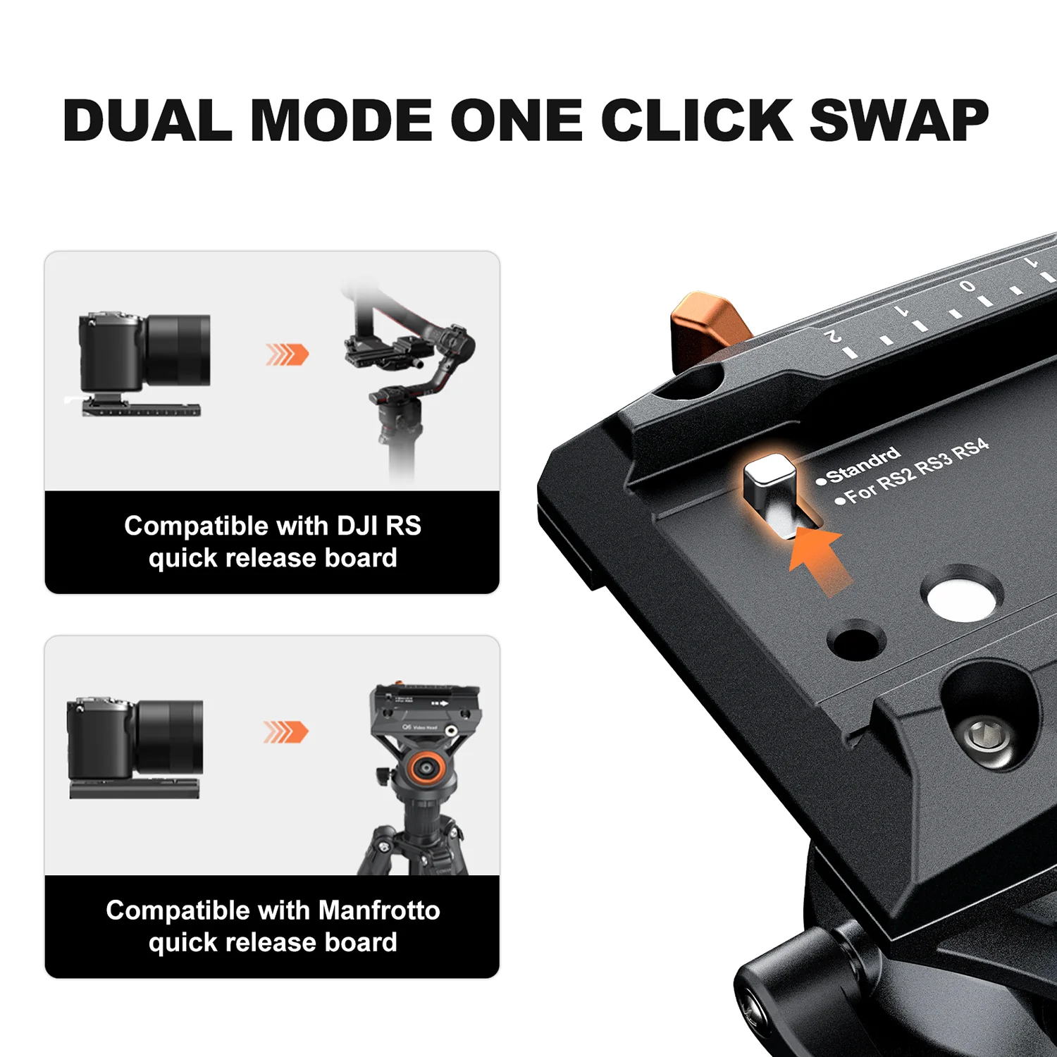 COMAN Q6 Fluid Video Head With Telescopic handle, Manfrotto & DJI RS Compatible - Image 8