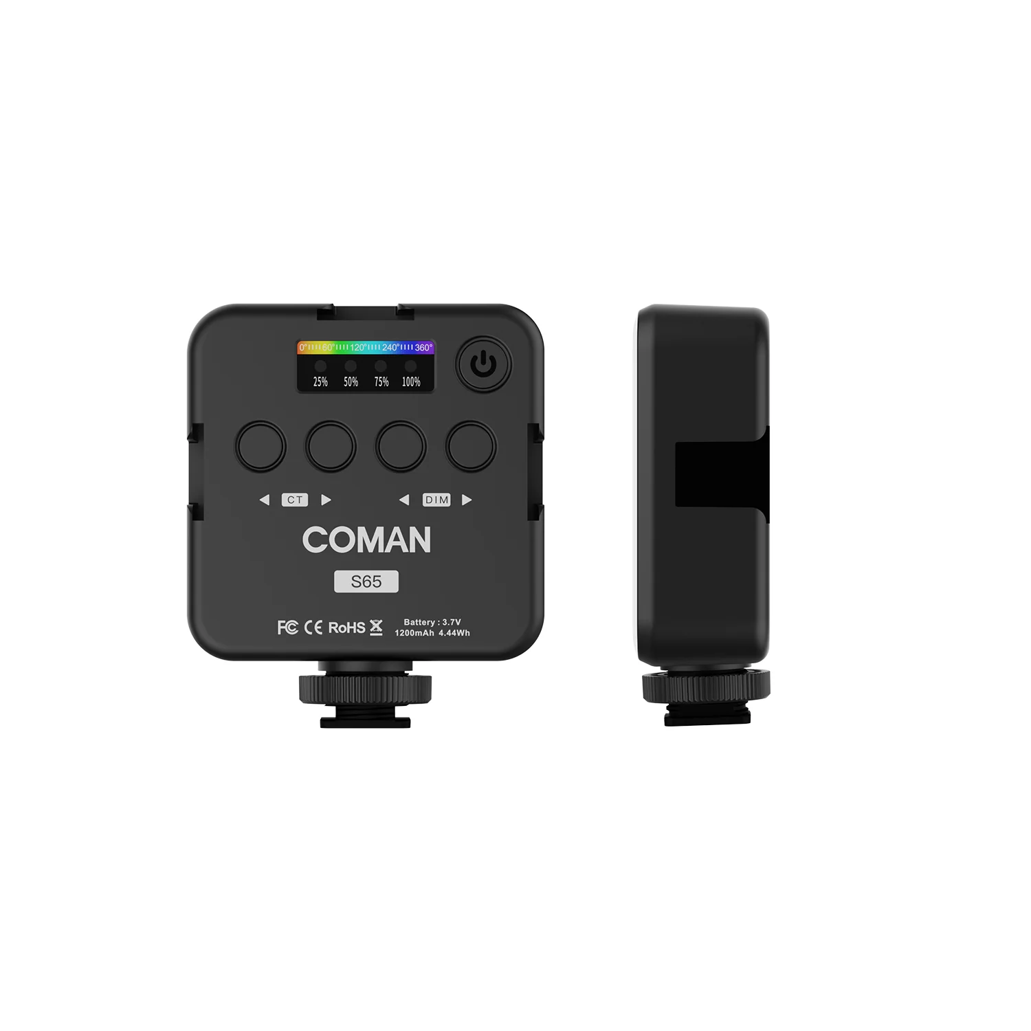 COMAN S65 Pocket RGB Fill Light for Vlogging Photography and Mobile Video - Image 6