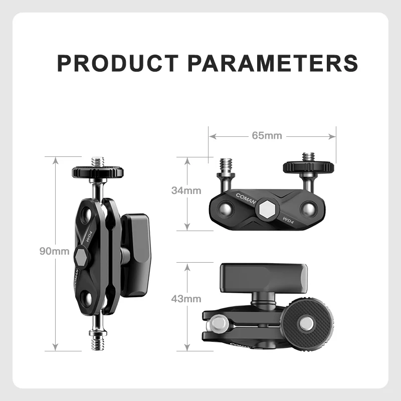 COMAN WD4 Magic Arm for Phones– 96mm 1/4" Adjustable Mount - Image 9