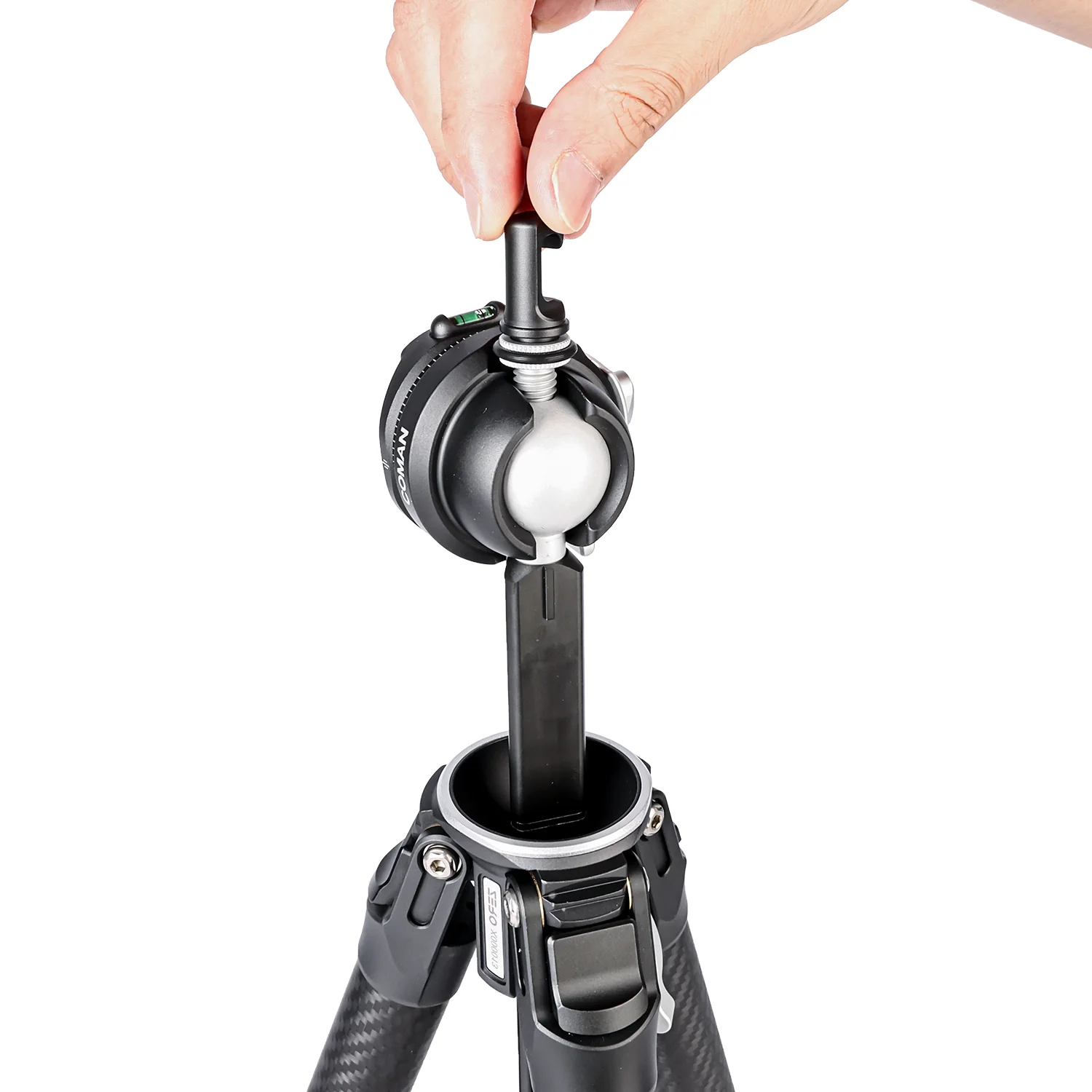 COMAN Zero F38 Carbon Fiber Quick Release Travel Tripod with Ball Head - Image 10