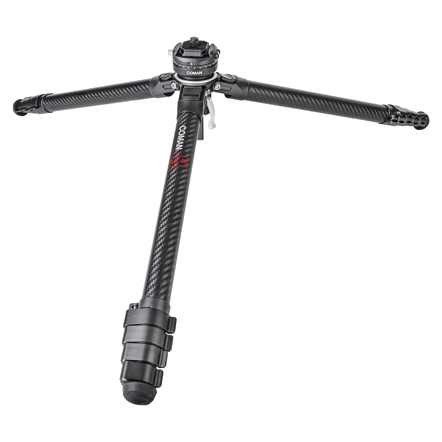 COMAN Zero F38 Carbon Fiber Quick Release Travel Tripod with Ball Head - Image 12