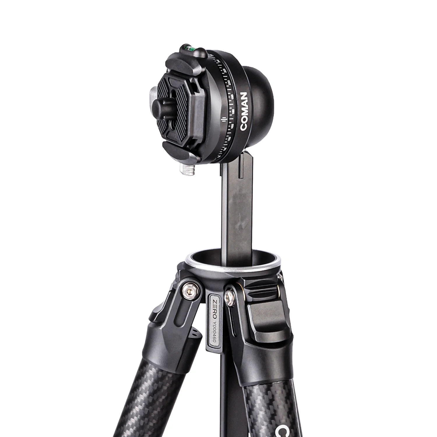 COMAN Zero F38 Carbon Fiber Quick Release Travel Tripod with Ball Head - Image 9