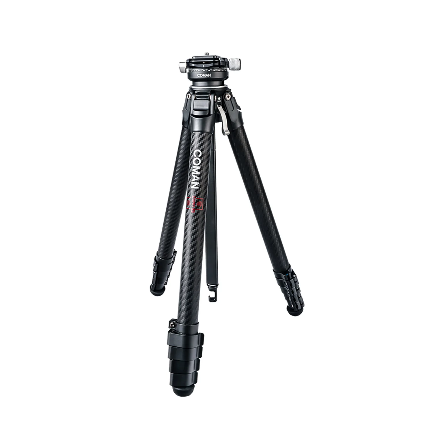 Coman Zero Y Professional Carbon Fiber Travel Tripod, 360° Ball Head, Arca Swiss for DSLR - Image 4