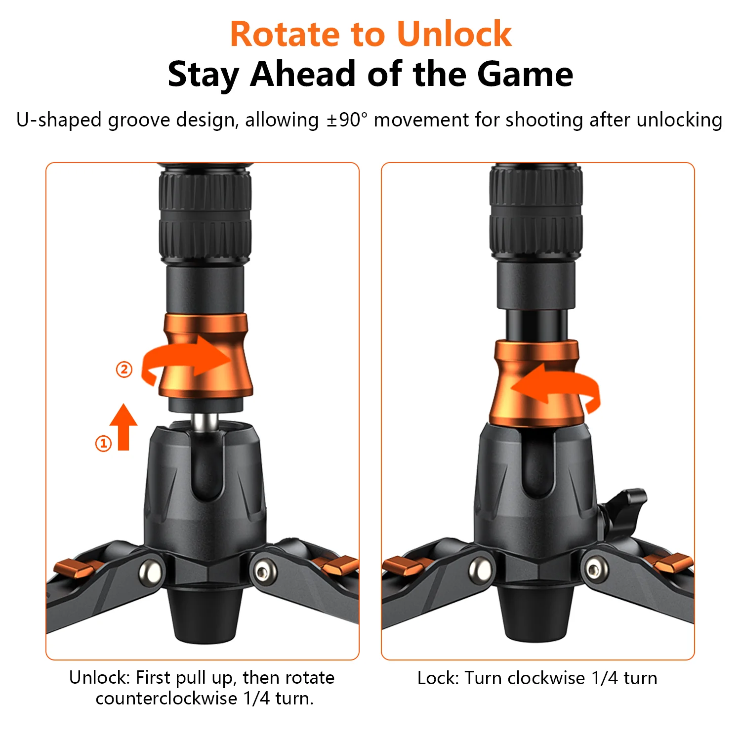 COMAN DX327AQ6 Fluid Head Monopod for Videography, DJI RS Compatible - Image 7