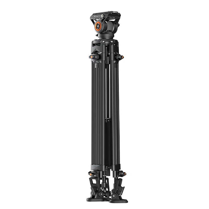 Coman FT16LS 74" Heavy Duty Professional Tripod with Fluid Video Head - Image 3
