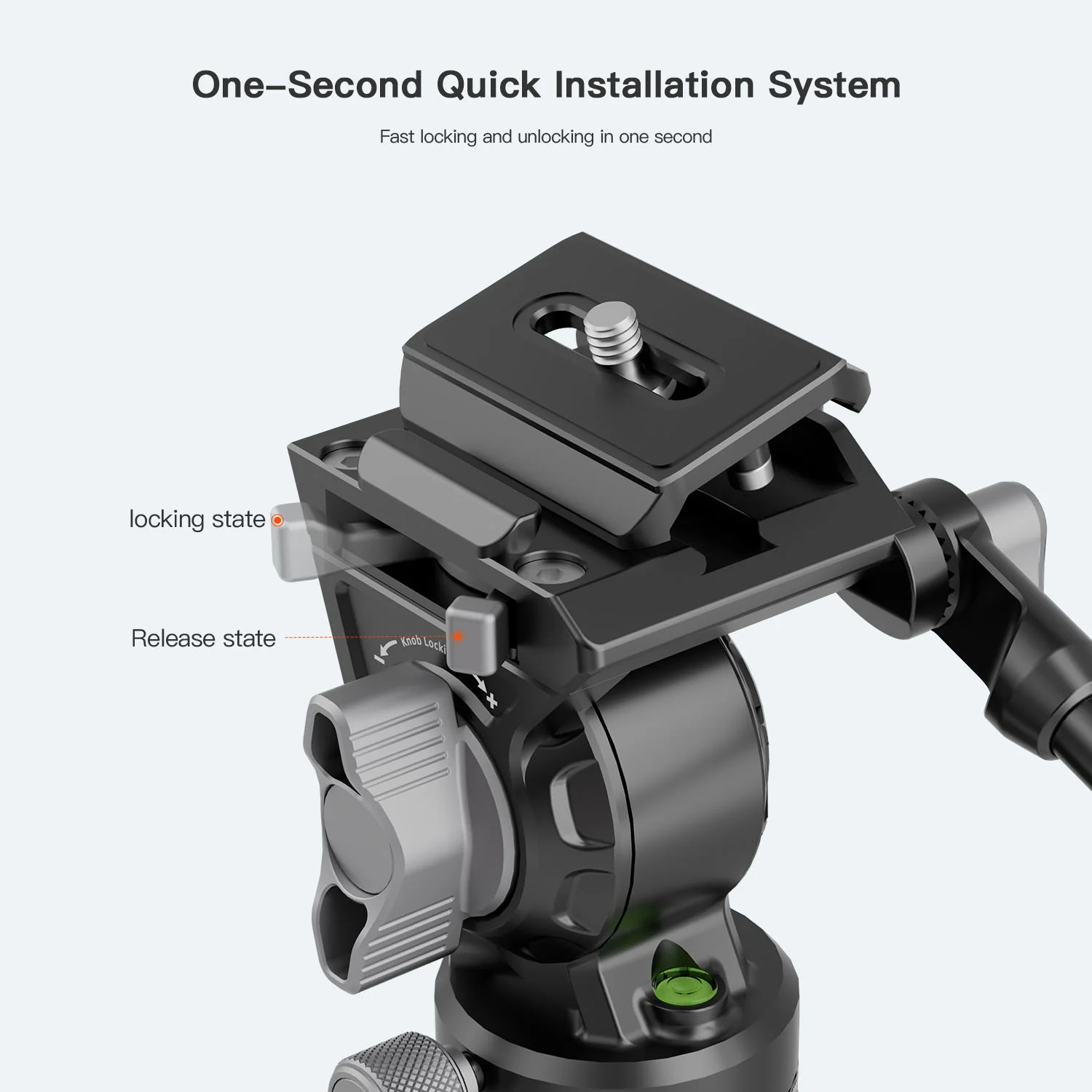 Coman Light H Pro Carbon Fiber Tripod with 1-Second Lock/Unlock & Detachable Monopod - Image 18