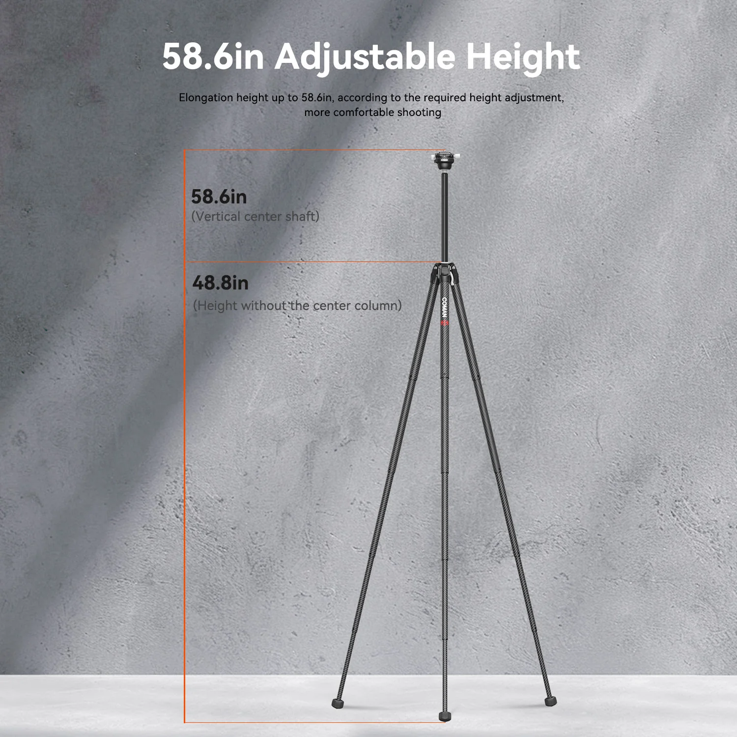 COMAN Zero X Lightweight Tripod Carbon Fiber For Travel Photography - Image 13