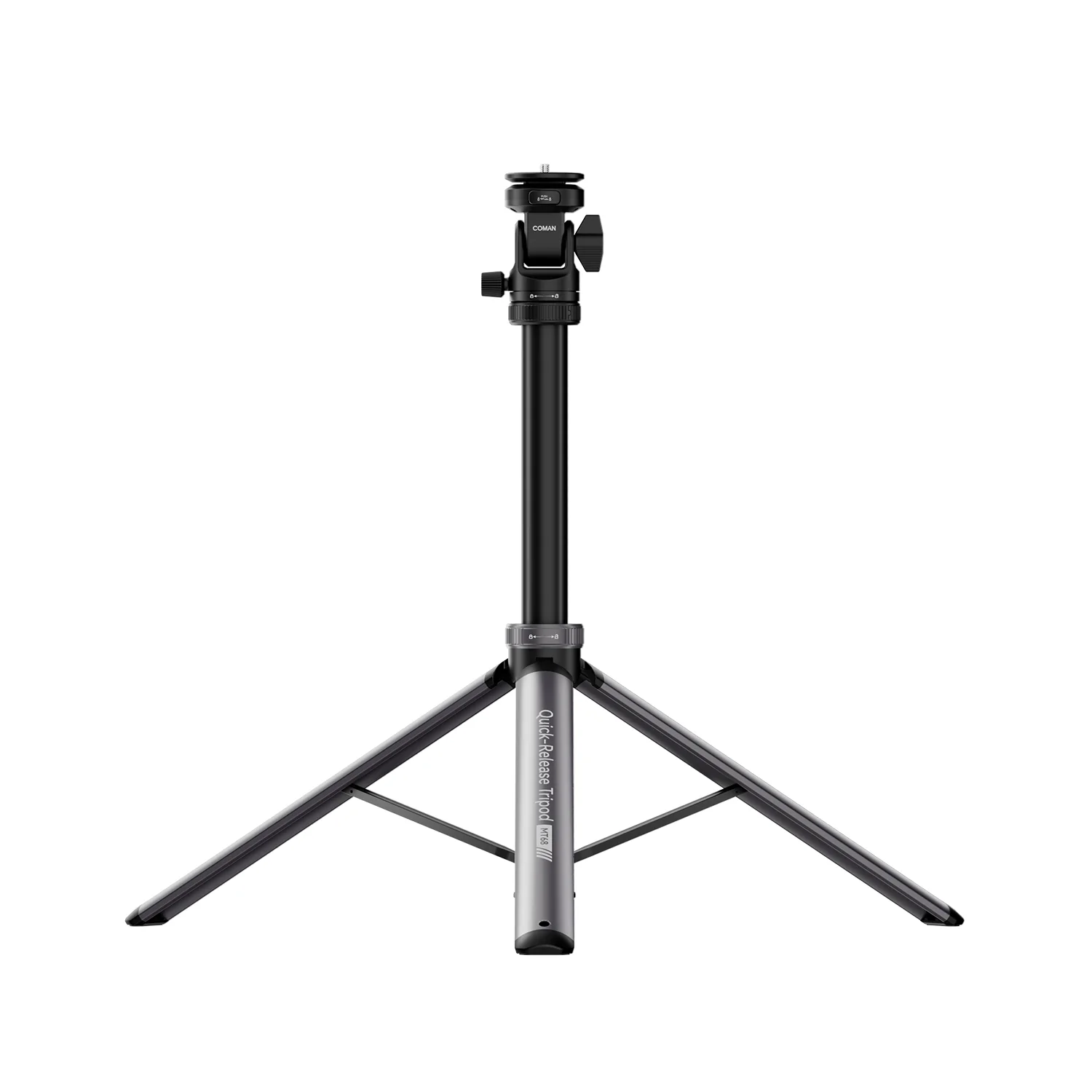 COMAN MT68 One Touch Quick Release Light Stand Tripod 83.4” Adjust 360° Pan - Image 9