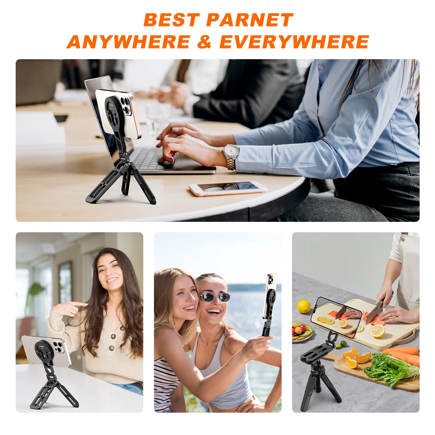 COMAN DP55 Pocket Magnetic Phone Tripod, Portable Foldable - Image 20