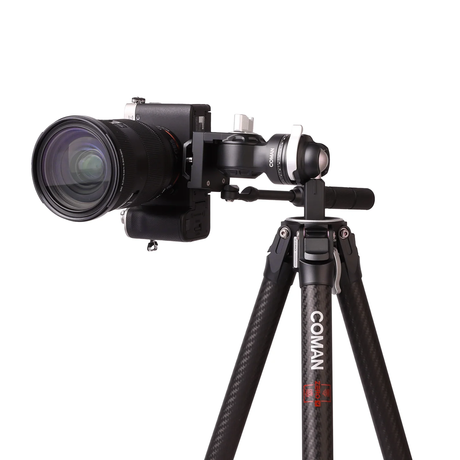 COMAN Zero V Carbon Fiber Travel Tripod for DSLR Cameras - Image 7